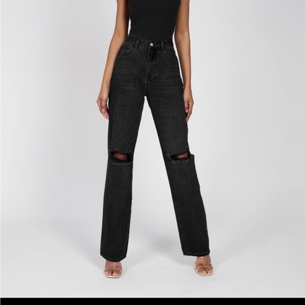 TALL high waist ripped jeans